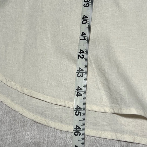 Old Navy Cream Button-Down Shirt Dress - Picture 5 of 9